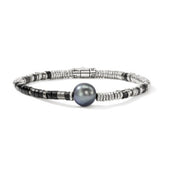 JOHN HARDY Pearl & Black Onyx Heishi Bracelet